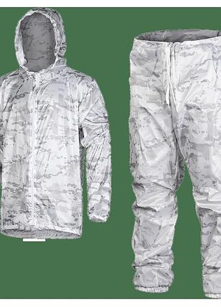Зимовий маскувальний камуфляжний костюм multicam alpine. білий сніжний маскхалат