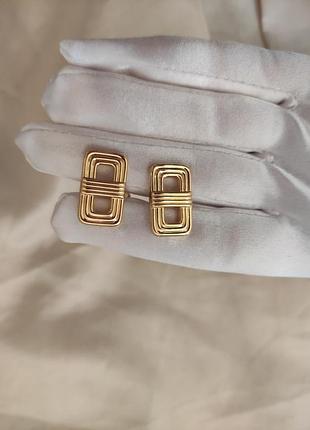 Запонки christian dior, винтажные, 1980-х годов. без дефектов. оригинал. выполнен в ничечине.