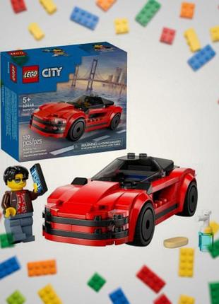 Lego city 60448 червоний спортивний автомобіль