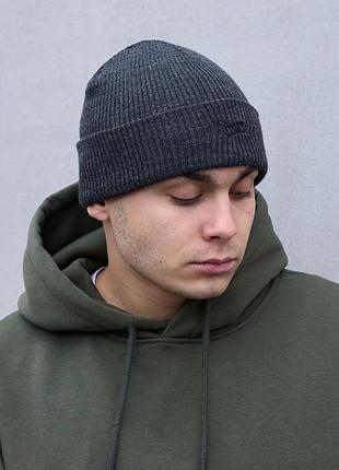 Базова шапка темно-сіра staff dark gray logo