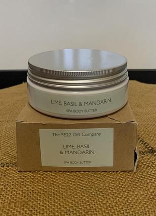 Розкішний баттер для тіла lime, basil & mandarin від the se22 gift company (лондон)