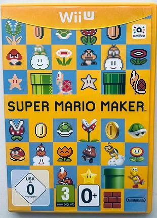 Super mario maker, б/у, английская версия - диск nintendo wii u