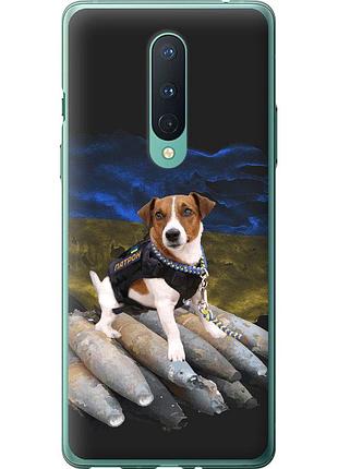 Чехол 2d пластиковый патриотический на телефон oneplus 8 патрон "5320t-1902-58250"