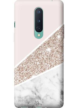 Чехол 2d пластиковый на телефон oneplus 8 пастельный мрамор "4342t-1902-58250"