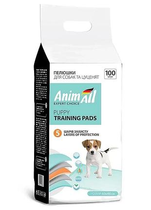 Пеленки для собак и щенков (60×45 см) animall puppy training pads