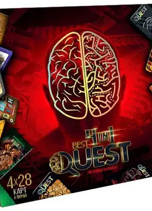 Настольная игра danko toys best quest 4 in 1, украинский. новая