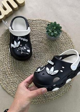 Кроксы adidas черные