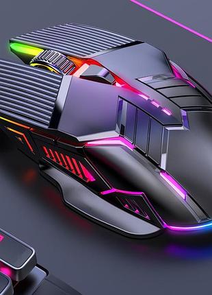 Мишка ігрова дротова з красивою led-підсвіткою colorful s800 | топова якість!
