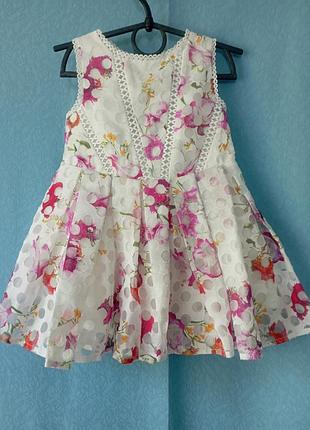 Платье летнее нарядное, на подкладке, идеально для фотосессии, baker by ted baker 6-9m/74