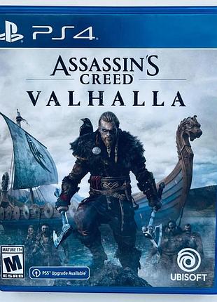 Assassins creed valhalla, б/у, английская версия - диск для playstation 4