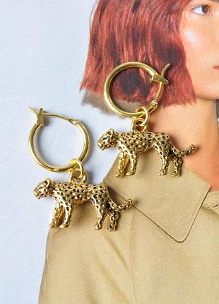 Сережки леопард, сережки leopard, cheetah, retro, серьги, винтаж, unique style