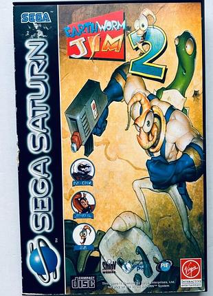Earthworm jim 2, б/у, английская версия - диск sega saturn