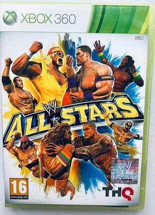 Wwe all stars, б/у, английская версия - диск xbox 360