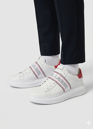 Кожаные кеды karl lagerfeld (оригинал), р. 41