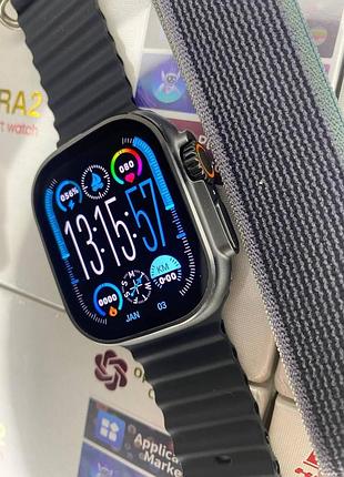 Мужские apple watch hk 9 ultra 2 amoled смарт часы