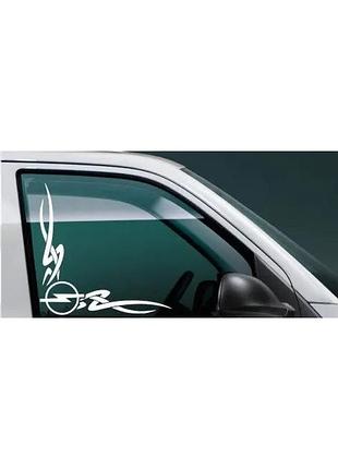 Вінілові наклейки на кути " opel " 25х30 см чорний