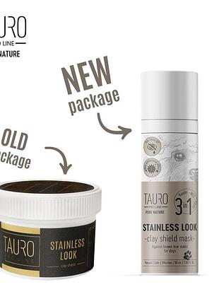 Маска/глина tauro pro line pure nature stainless look 3in1 від бурих плям навколо очей та рота, 50 мл