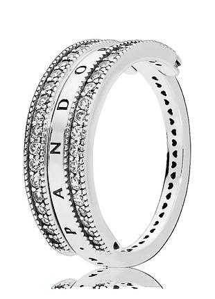 Срібна каблучка pandora 197404cz 16.5