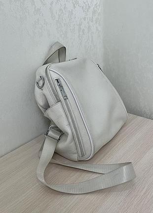 Брендовий рюкзак портфель braska, світло-бежевий