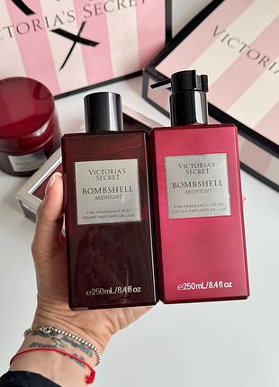 Спрей та лосьйон для тіла bombshell midnight victoria’s secret