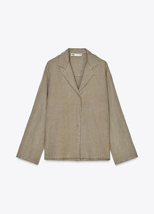 Сорочка zara, 100% льон, m, l