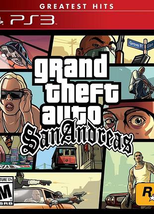 Grand theft auto san andreas greatest hits, английская версия - диск для playstation 3