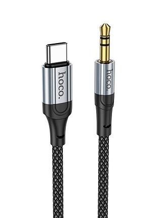 Кабель aux hoco upa26 fresh digital audio conversion cable type c 1m черный 3