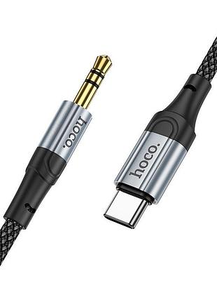 Кабель aux hoco upa26 fresh digital audio conversion cable type c 1m черный 5