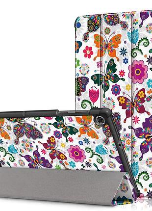Чехол книжка для планшета samsung galaxy tab a9 8.7' sm-x110 sm-x115 sm-x117 бабочки