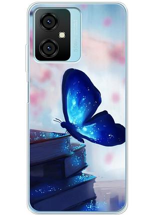 Чохол силіконовий з картинкою на blackview oscal c70 (метелик)