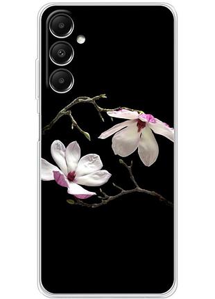 Чехол силиконовый с картинкой на samsung galaxy a05s (a057) (цветок, монголия)