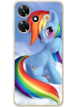 Чехол силиконовый с картинкой на infinix hot 30i (литл пони, my little pony)