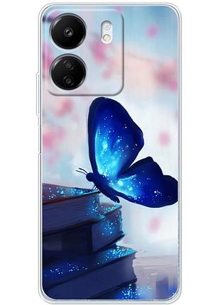 Чохол силіконовий з картинкою на xiaomi redmi 13c (метелик)
