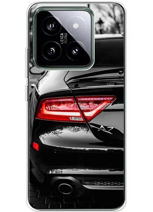 Чохол силіконовий з картинкою на xiaomi 14 pro (машина, audi a7)