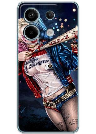 Чехол силиконовый с картинкой на xiaomi redmi note 13 pro 5g (харли квинн, harley quinn)