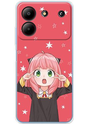 Чехол силиконовый с картинкой на zte blade a54 (аниме, anime)