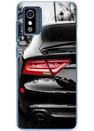 Чехол силиконовый с картинкой на zte l9 (машина, audi a7)