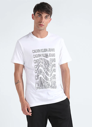 Футболка calvin klein, футболка мужская оригинальная calvin klein белая