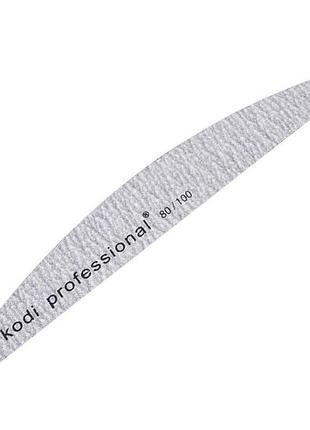 Пилка для ногтей kodi professional half grey 80/100