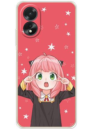 Чохол силіконовий з картинкою на oppo a18 4g (аніме, anime)