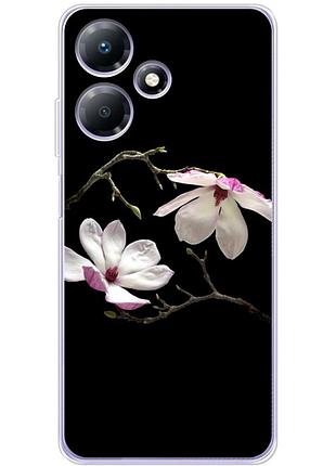 Чехол силиконовый с картинкой на infinix hot 30 (цветок, монголия)