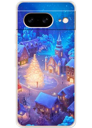 Чохол силіконовий з картинкою на google pixel 8 (новорічний)