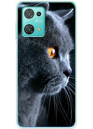 Чехол силиконовый с картинкой на blackview oscal c30 (британский кот)