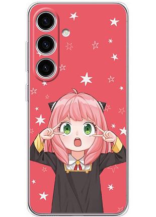 Чехол силиконовый с картинкой на samsung galaxy s24 (аниме, anime)