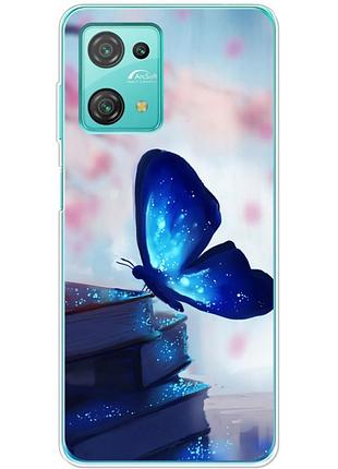 Чохол силіконовий з картинкою на blackview oscal c30 (метелик)