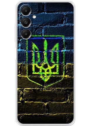 Чехол силиконовый с картинкой на samsung galaxy a05s (a057) (патриотический, герб украины)