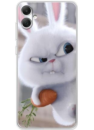 Чехол силиконовый с картинкой на samsung galaxy a05 (a055) (кролик снежок)