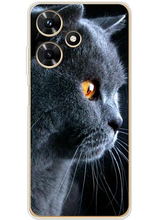 Чехол силиконовый с картинкой на infinix hot 30i (британский кот)