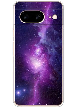 Чехол силиконовый с картинкой на google pixel 8 (космос)