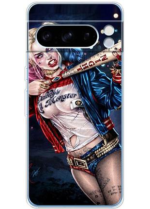 Чехол силиконовый с картинкой на google pixel 8 pro (харли квинн, harley quinn)